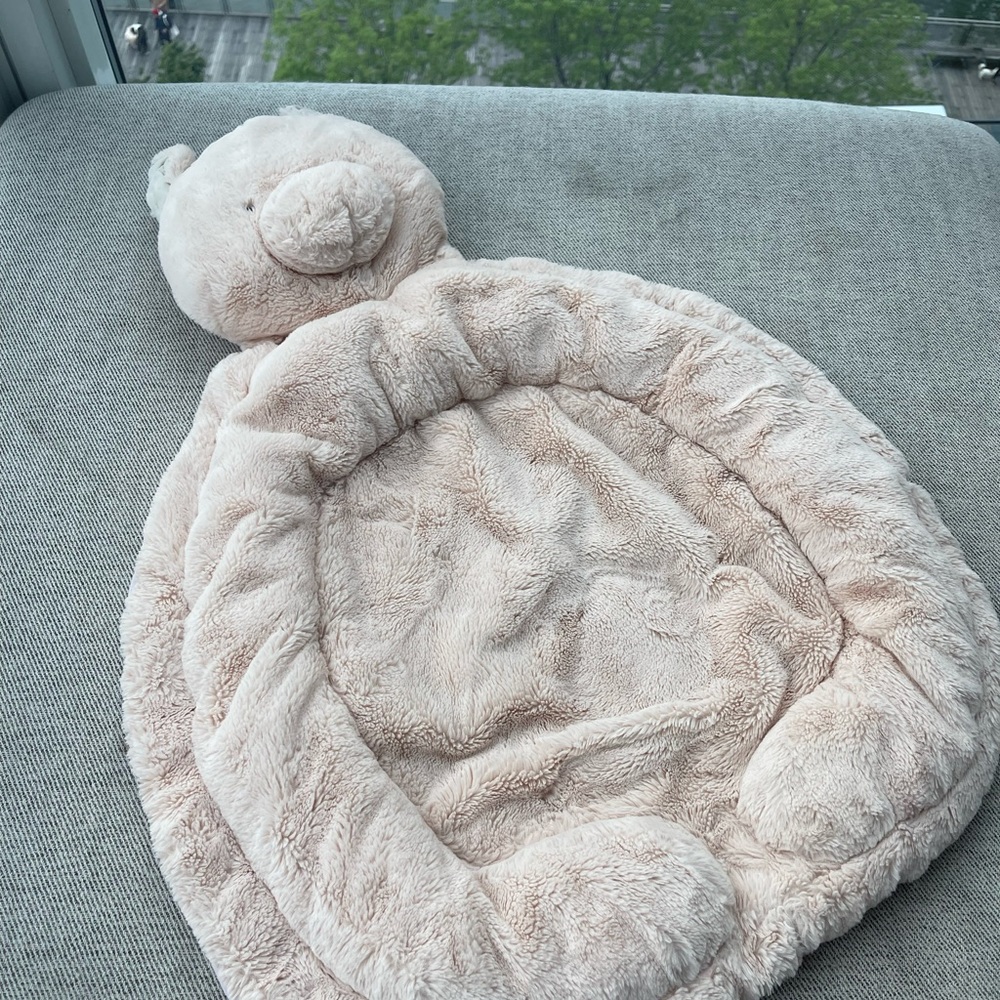 Pottery Barn plush pig play mat